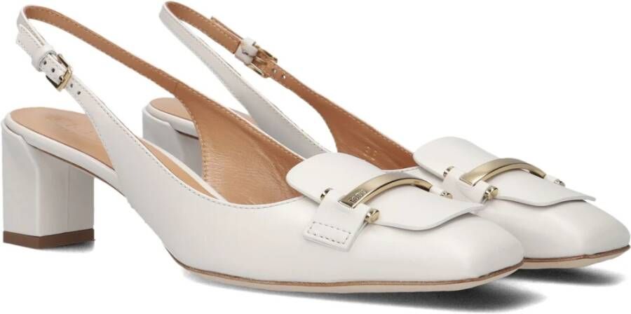 TOD&apos;S Pumps Dames Barretta Attacchi Maat: 37 Materiaal: Leer Kleur: Wit - Foto 2