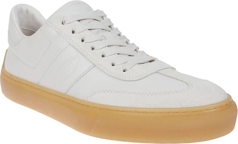TOD'S Witte Melk Suède Sneakers White Heren