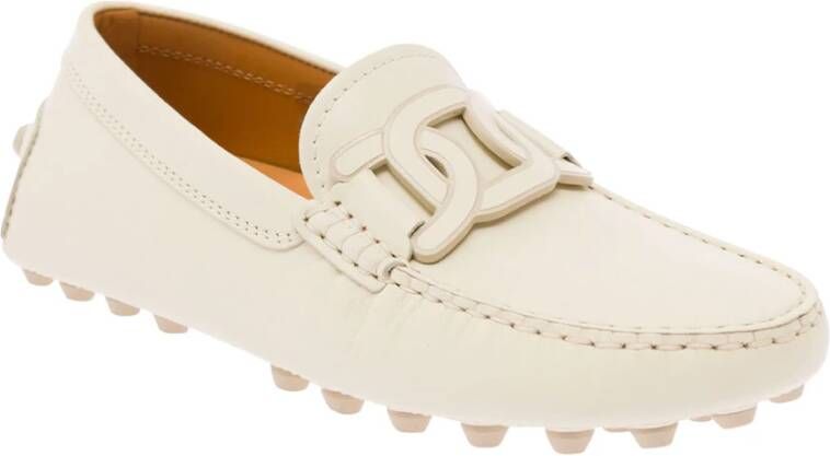 TOD'S Witte platte schoenen voor vrouwen White Dames