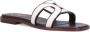 TOD'S Witte en bruine leren sandalen White Dames - Thumbnail 2