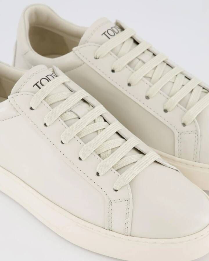 TOD'S Witte Sneaker Cassette Stijl White Heren