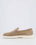 TOD'S Suède instaploafers met iconisch monogram Brown Heren - Thumbnail 3