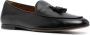 TOD'S Zwart Leren Kwast Detail Amandel Teen Black Heren - Thumbnail 3