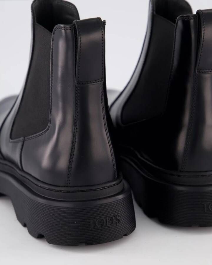 Tod's Zwarte Carrarmato Laars