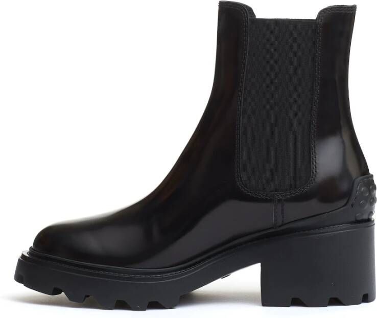 Tod's Zwarte Chelsea Enkellaarzen