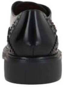 TOD'S Zwarte Derby Platte Schoenen Black Dames