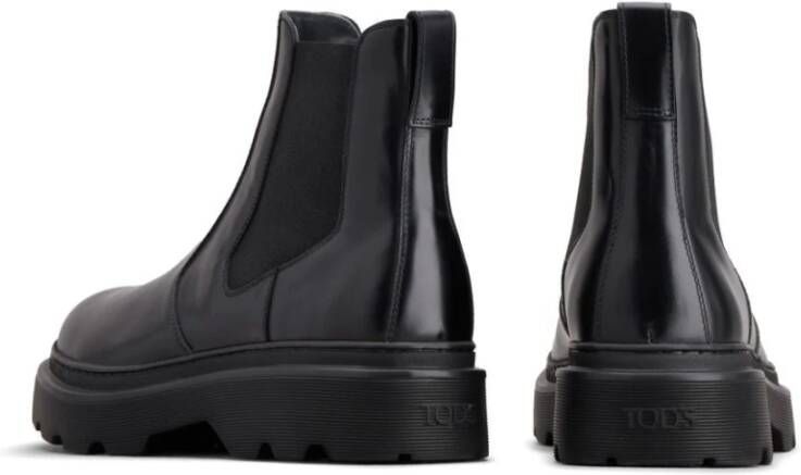 Tod's Zwarte elastische zij-inzetlaarzen