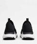 TOD'S Zwarte Gebreide Sneakers met Grosgrain Details Black Dames - Thumbnail 3
