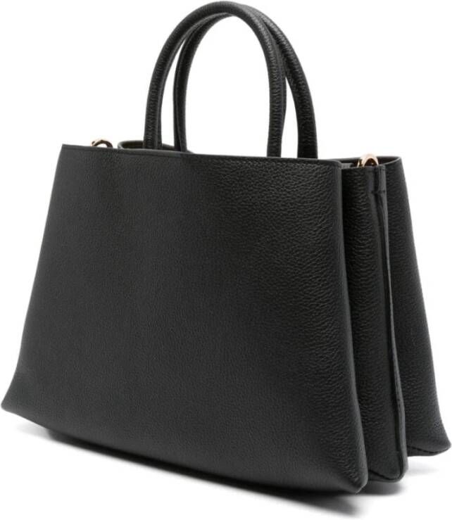 Tod's Zwarte kalfsleren boodschappentas met draaislot gesp