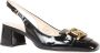 TOD'S Zwarte lakleren pumps met vierkante neus Black Dames - Thumbnail 2