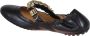 Tod's Zwarte leren ballerina schoenen met gouden ringen - Thumbnail 2
