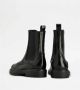 TOD'S Zwarte leren brogue enkellaarzen Black Dames - Thumbnail 2