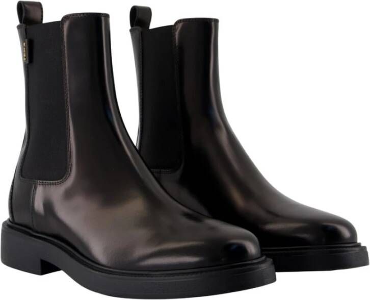 Tod's Zwarte leren Chelsea enkellaarzen