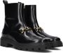 Tod's Zwarte Leren Dames Enkellaarzen - Thumbnail 2