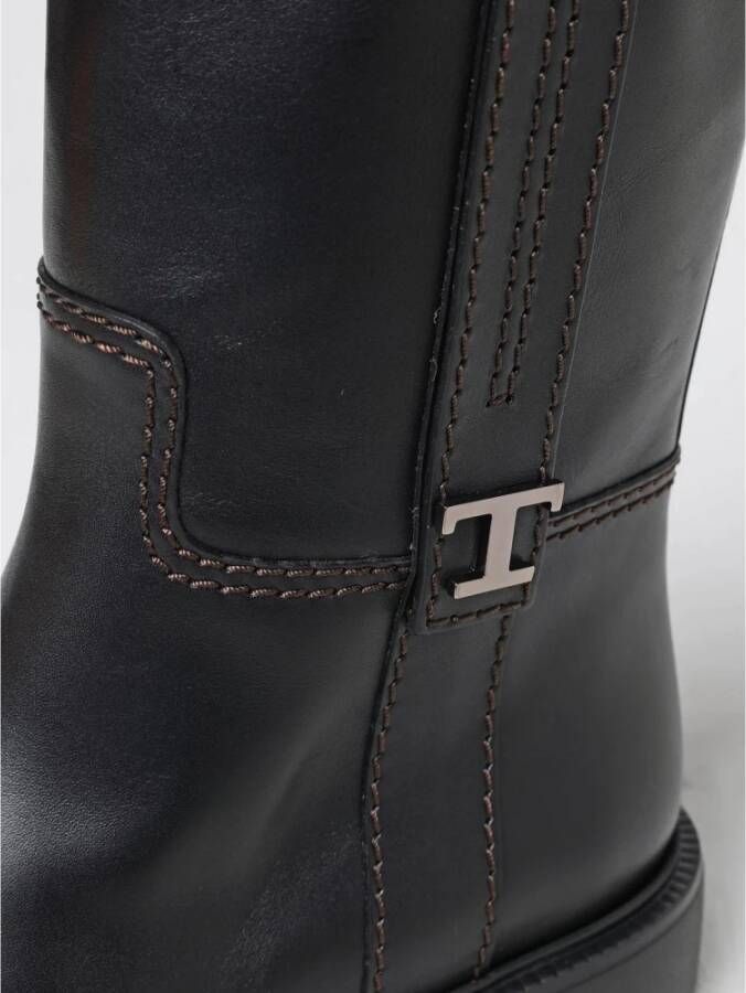 Tod's Zwarte leren enkellaarzen
