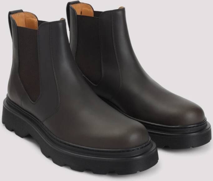 Tod's Zwarte Leren Enkellaarzen Stijlvol