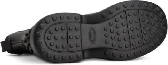 Tod's Zwarte Leren Enkellaarzen Stijlvol
