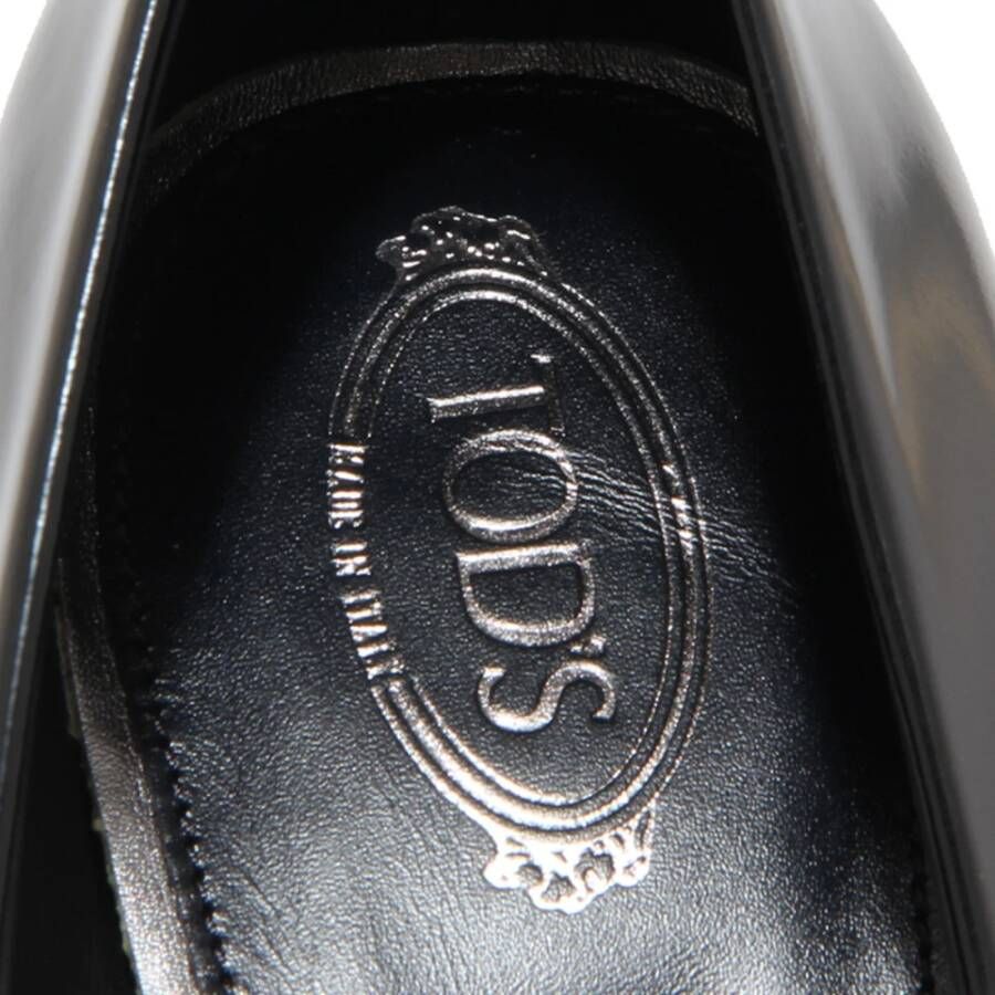 Tod's Zwarte Leren Hoge Hakken