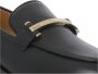Tod's Zwarte Leren Loafers met T Logo - Thumbnail 2