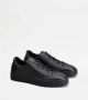 TOD'S Zwarte Leren Minimalistische Sneakers Black Heren - Thumbnail 3