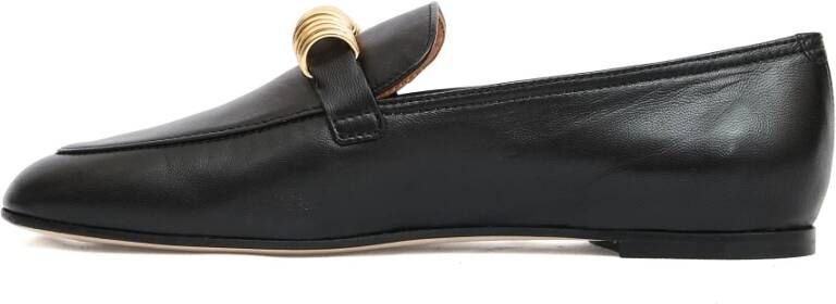 Tod's Zwarte Leren Mocassins Stijlvol Ontwerp