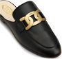 TOD'S Zwarte leren muiltjes met kettingdetail Black Dames - Thumbnail 6