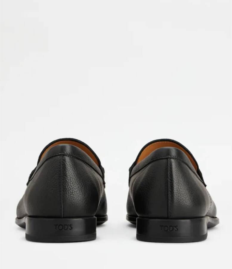 Tod's Zwarte leren Penny Bar Loafers