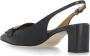 TOD'S Zwarte leren slingback met metalen detail Black Dames - Thumbnail 4