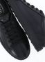 Tod's Zwarte Leren Sneakers Ronde Neus Logo - Thumbnail 2