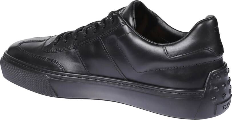 Tod's Zwarte Leren Veterschoenen