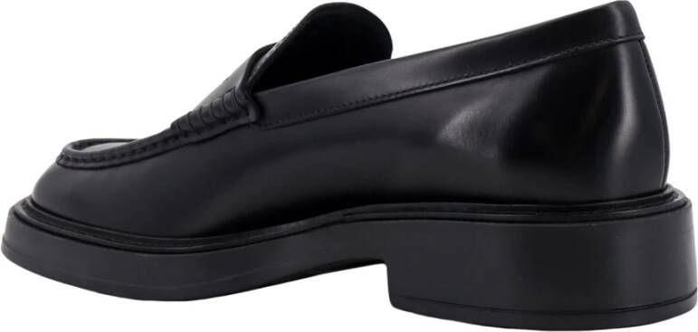 TOD'S Zwarte Loafer Schoenen met Gegraveerd Logo Black Heren