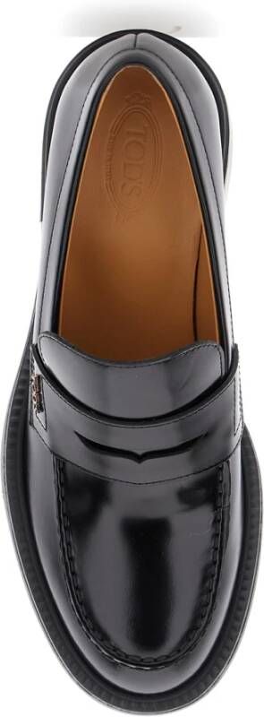 Tod's Zwarte platte mocassinschoenen