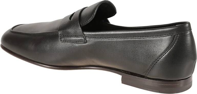 Tod's Zwarte platte mocassins