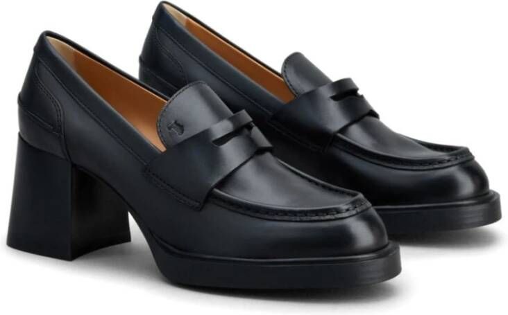 TOD'S Zwarte platte schoenen Black Dames