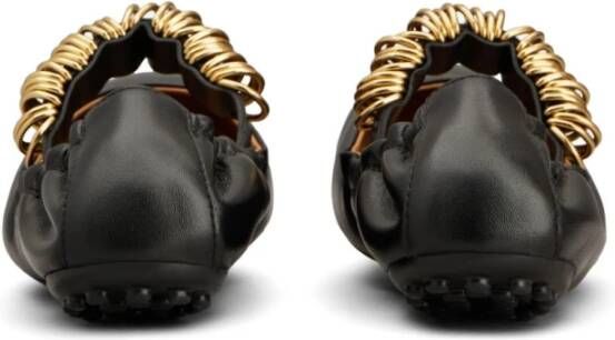 TOD'S Zwarte platte schoenen Black Dames