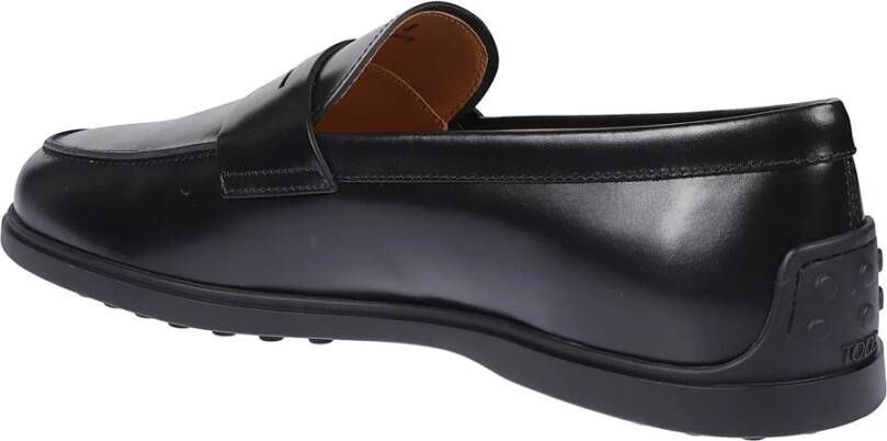 Tod's Zwarte platte schoenen met penny slot