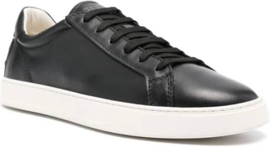 TOD'S Zwarte platte schoenen van generfd leer Black Heren