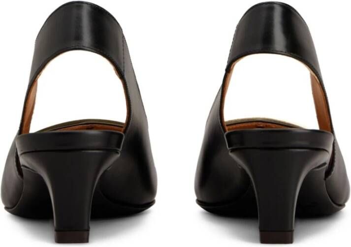 Tod's Zwarte Slingback Hakken Puntige Neus