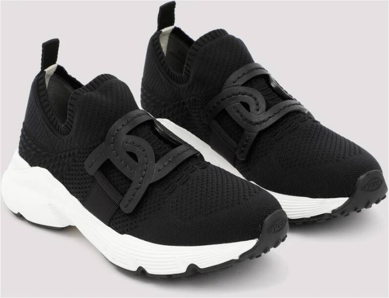Tod's Zwarte Sneakers met Leren Ketting