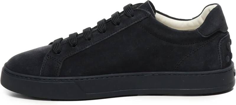 Tod's Zwarte Sneakers met Logo Print