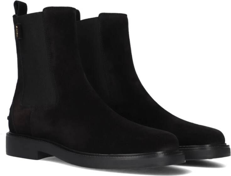 Tod's Zwarte Suède Chelsea Laarzen