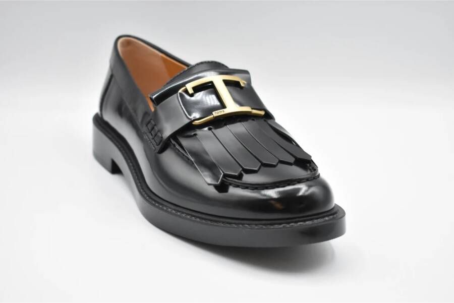 TOD'S Zwarte Veterschoenen voor Dames Black Dames