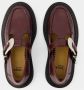 Toga Pulla Bordeaux Leren Loafers Puntige Neus Red Dames - Thumbnail 4