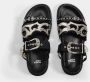 Toga Pulla Flat Sandals Zwart Dames - Thumbnail 3