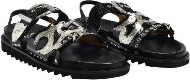 Toga Pulla Leather sandals Black Dames