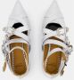 Toga Pulla Zilveren Leren Puntige Ballerina's Gray Dames - Thumbnail 5