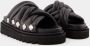 Toga Pulla Zwarte Leren Sandalen Slip-On Stijl Black Dames - Thumbnail 3