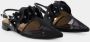 Toga Pulla Zwarte Leren Slingbacks Puntige Neus Black Dames - Thumbnail 3