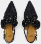 Toga Pulla Zwarte Leren Slingbacks Puntige Neus Black Dames - Thumbnail 5