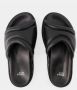 Toga Pulla Zwarte Leren Vierkante Open-Teen Sandalen - Thumbnail 2